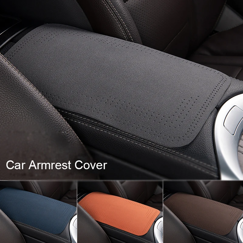 

Universal Car Plush Leather Armrests Cover For Chevrolet SEEKER TRAX CROSSOVER MG 4 Chery Omoda TANK300 Peugeot 408 Non-slip Mat