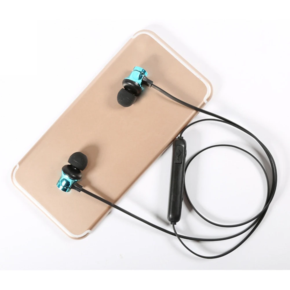 1pc XT11 Magnetic Wireless Headphones Sports In-ear Hanging Neck Style Wireless Earphones Motorcycle Earphones Sports Earphones