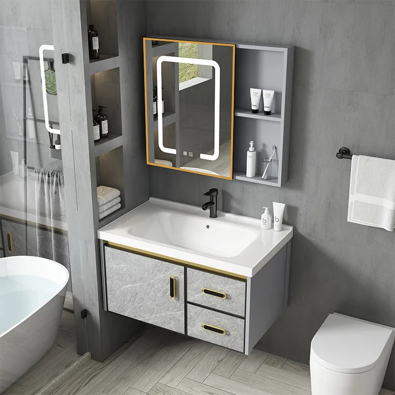 

Handles Door Bathroom Storage Cabinet Shelves Space Saver Bathroom Storage Cabinet Luxury Ceramic Meuble Salle De Bain Furniture