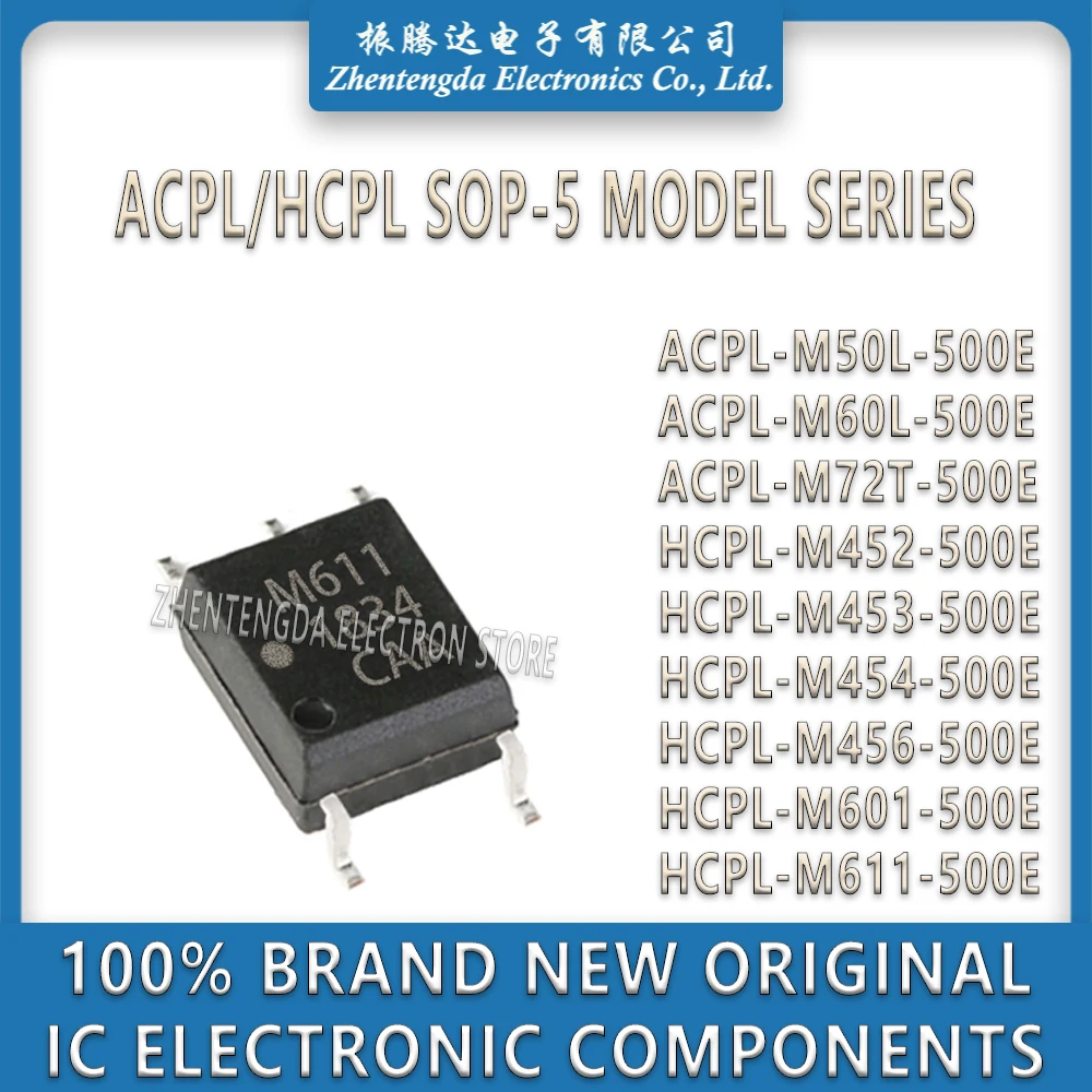 HCPL ACPL M50L M72T M452 M453 M454 M456 M601 M611 M612 M60L IC Chip SOP-5 ACPL-M50L-500E ACPL-M60L-500E ACPL-M72T-500E HCPL-M452