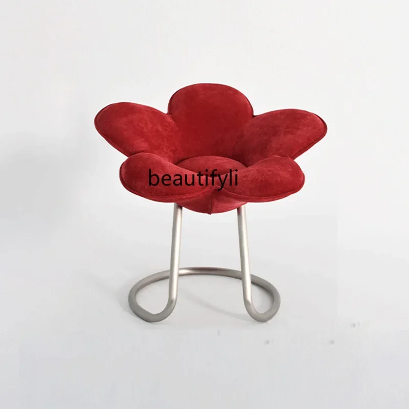 

Italian Designer Creative Armchair Modern Minimalist Dining Chair Barstool SUNFLOWER Petal Chair single sofa chair