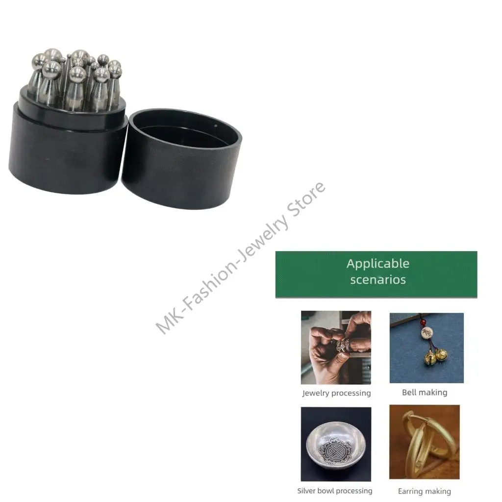 

Q6PF 15/17Pcs Steel Jewelry Set For Bell Making Metal Stamping Tool With Storage Case