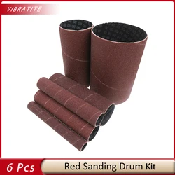 6 Pcs Spindle Sanding Sleeves for Oscillating Sander Sandpaper for Metal Woodworking Polishing(80 120 240 Grit)