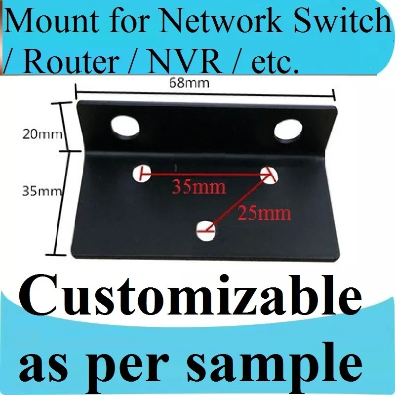 Suitable for DS-7816 7832 7608 8864 video recorder switch router fixed bracket hanging ear, Customizable, Only 1pcs