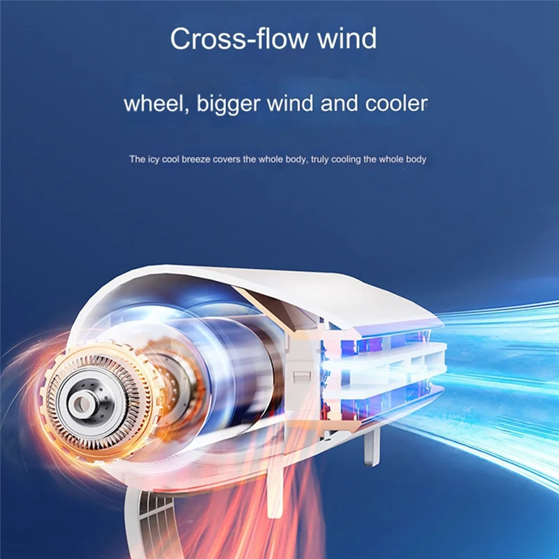 ABJY-Bladeless Monitor Screen Fan Air Cooler USB Rechargeable Portable Fans