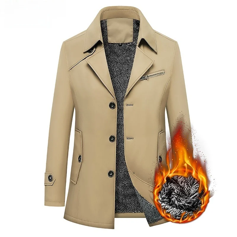 

Новая мужская куртка M8XL с флисовой подкладкой средней длины, осенне-зимняя ветровка, качественная, с воротником, приталенного кроя, молодежная, стильная