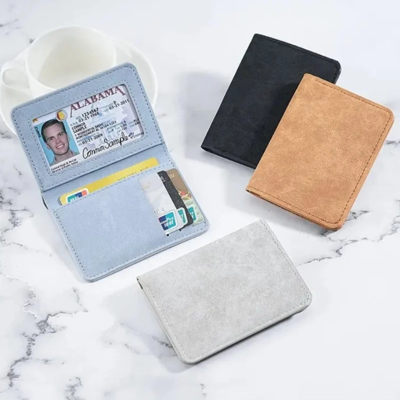Men’s Ultra-slim Card Wallet,multi-slot ID & Driver License Case with Anti-demagnetization Protection, Ideal for Daily Commuting