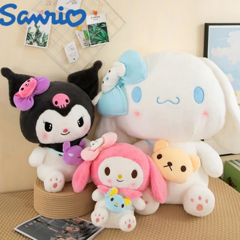 

Kawaii Sanrio Kuromi My Melody Cinnamoroll плюшевые куклы 40/50 см мягкая набивная Подушка Аниме Фигурка мультяшный Декор для комнаты детская Подарочная игрушка