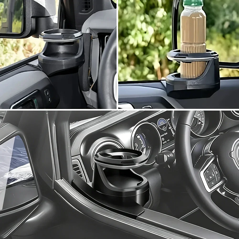 For Jeep WRANGLER JL 4-Door JT 2018-2023 Car Door Window Modified Car Interior Accessories N7O4 Car Door Cup Holder view 5