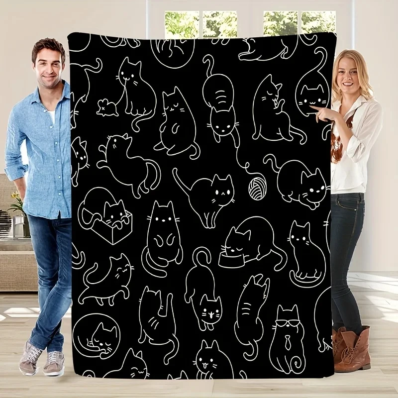 Face Photo Blanket Single Sided 2DPrint Soft Flannel Fleece Throw Blanket for Bed Couch Sofa Funny Personalized Vibe for Gifting