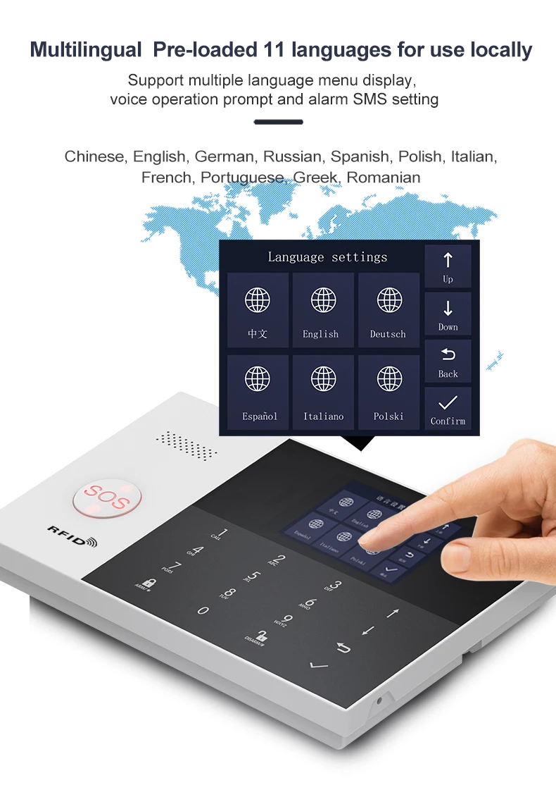 PGSP 4G Smart Home Security Alarm System WiFi GSM, Equipped with Motion Detector for Protectiotion Control Home Anti theft Alarm