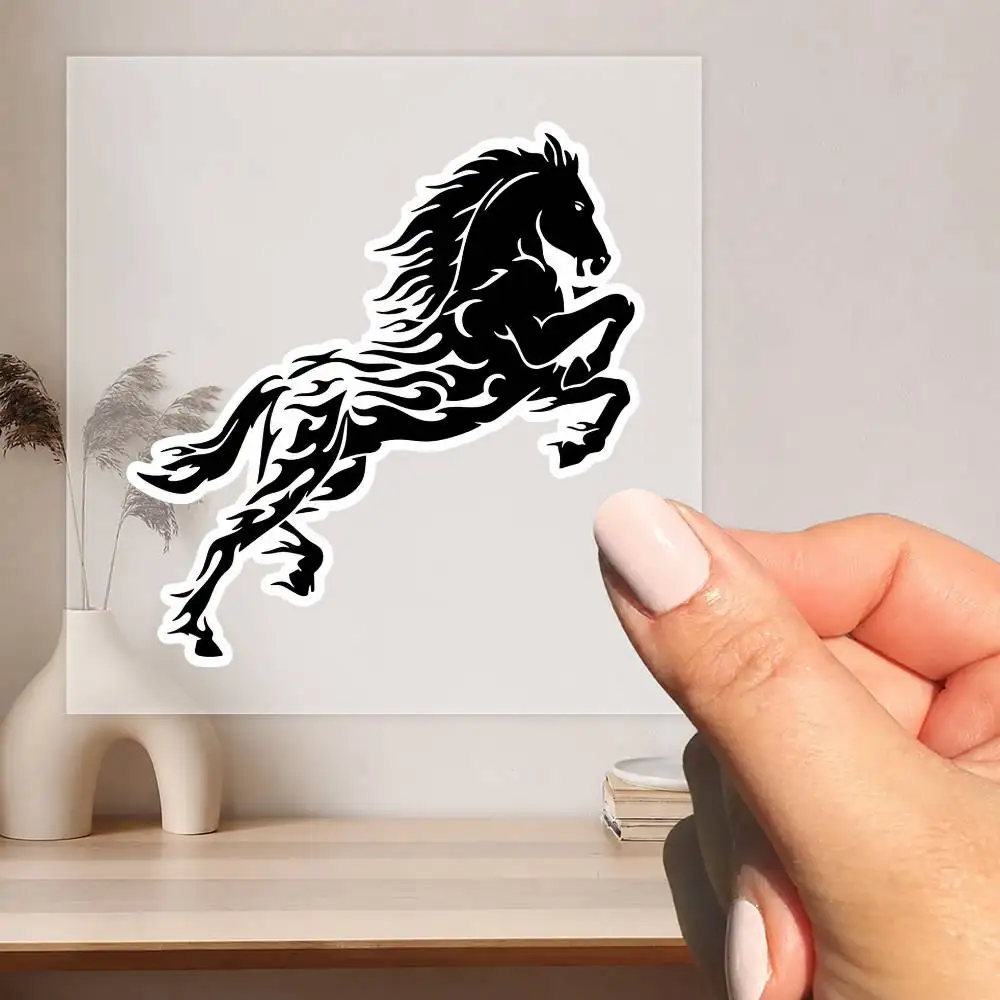 Handsome Horse Waterproof stickers for decorating car windows motorcycles and computers.