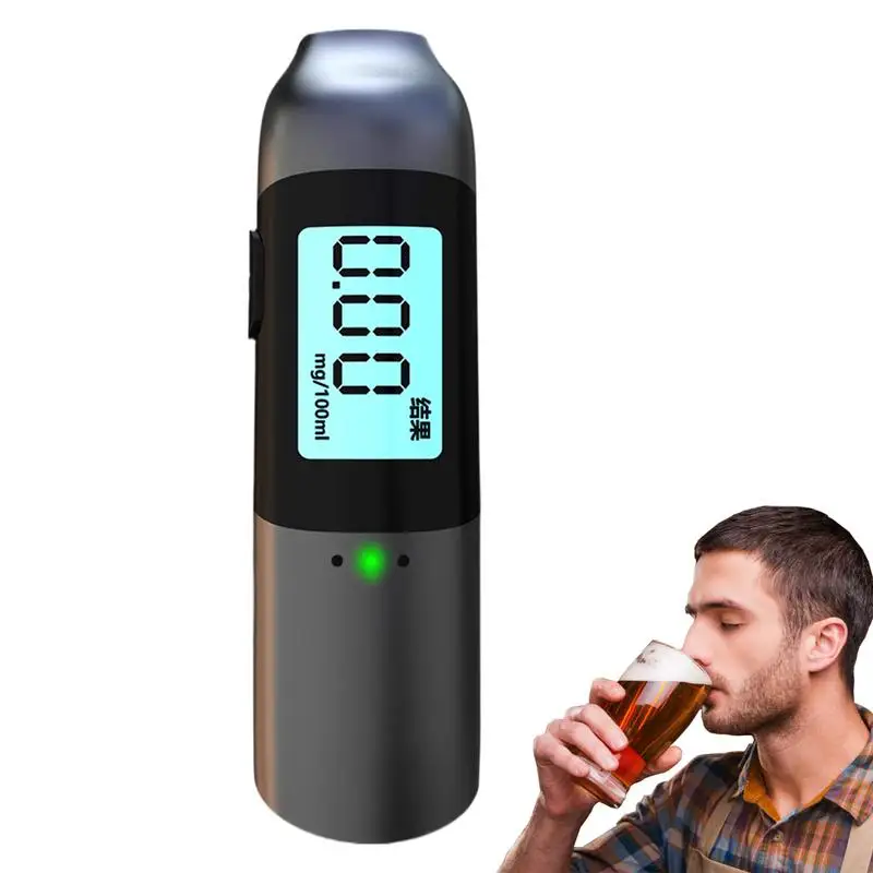 

Potable LED Display Automatic Alcohol Tester Professional Breath Alcohol Tester Rechargeable Breathalyzer Alcohol Test Tools