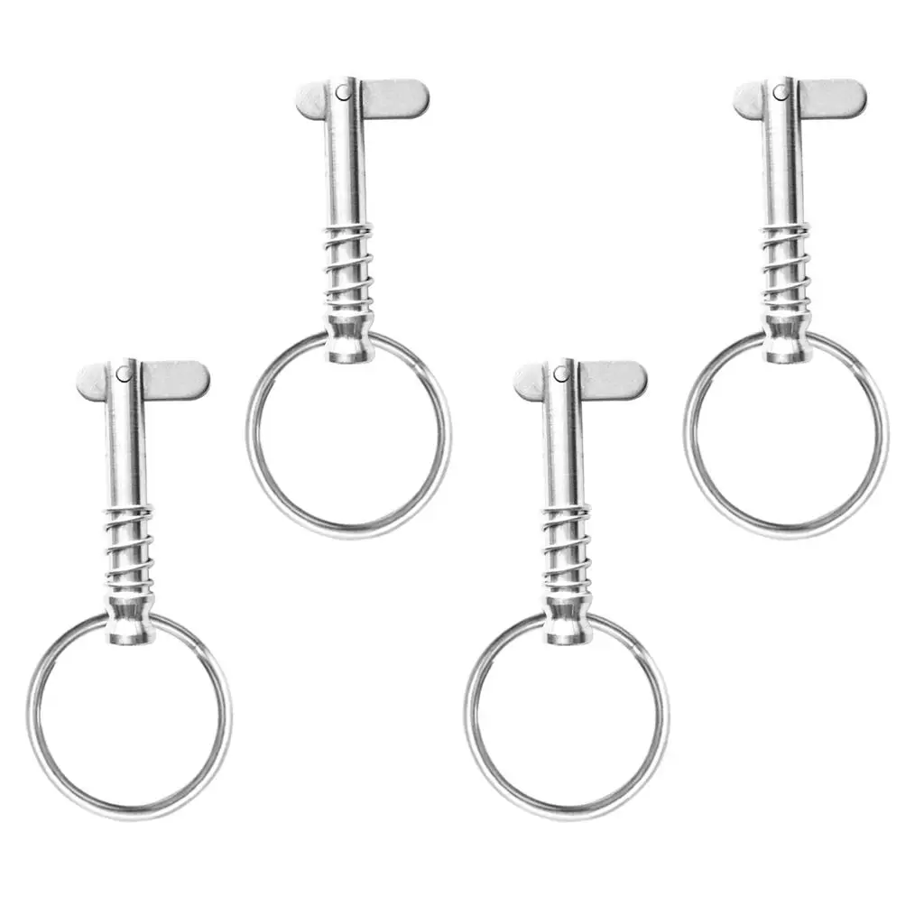 Pasador de liberación rápida de acero inoxidable 316 de grado marino para embarcaciones, accesorios deslizantes de bisagra de cubierta plateados para la construcción naval