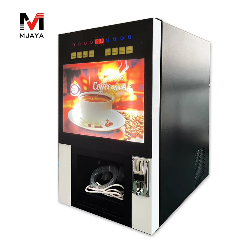 

Smart Business Commercial Multiple Flavors Fully Automatic Desktop Coin-operated Coffee Vending Machine for Office
