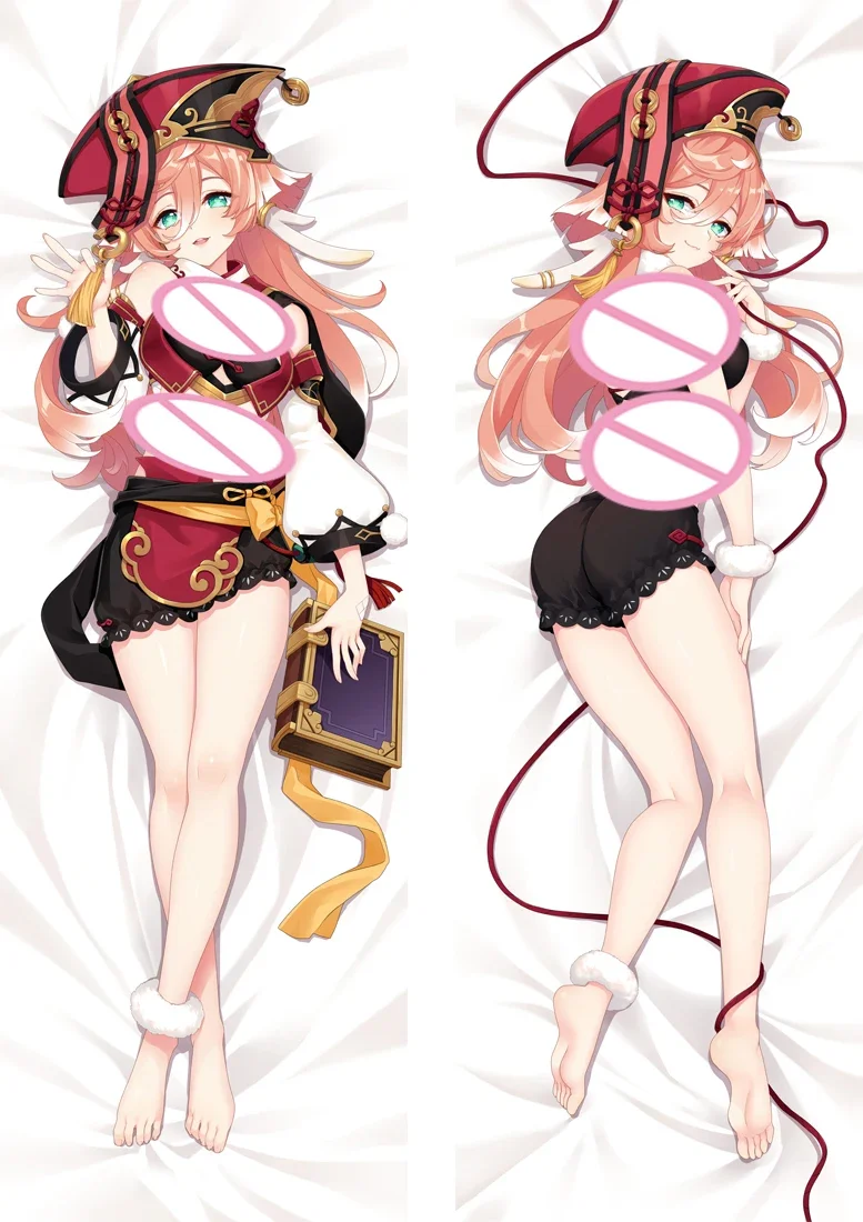 60x180cm Yan Fei Cushion Cover Dakimakura Hugging Genshin Impact Character Body Pillow Cover Otaku Bedroom Bedding Pillow Case