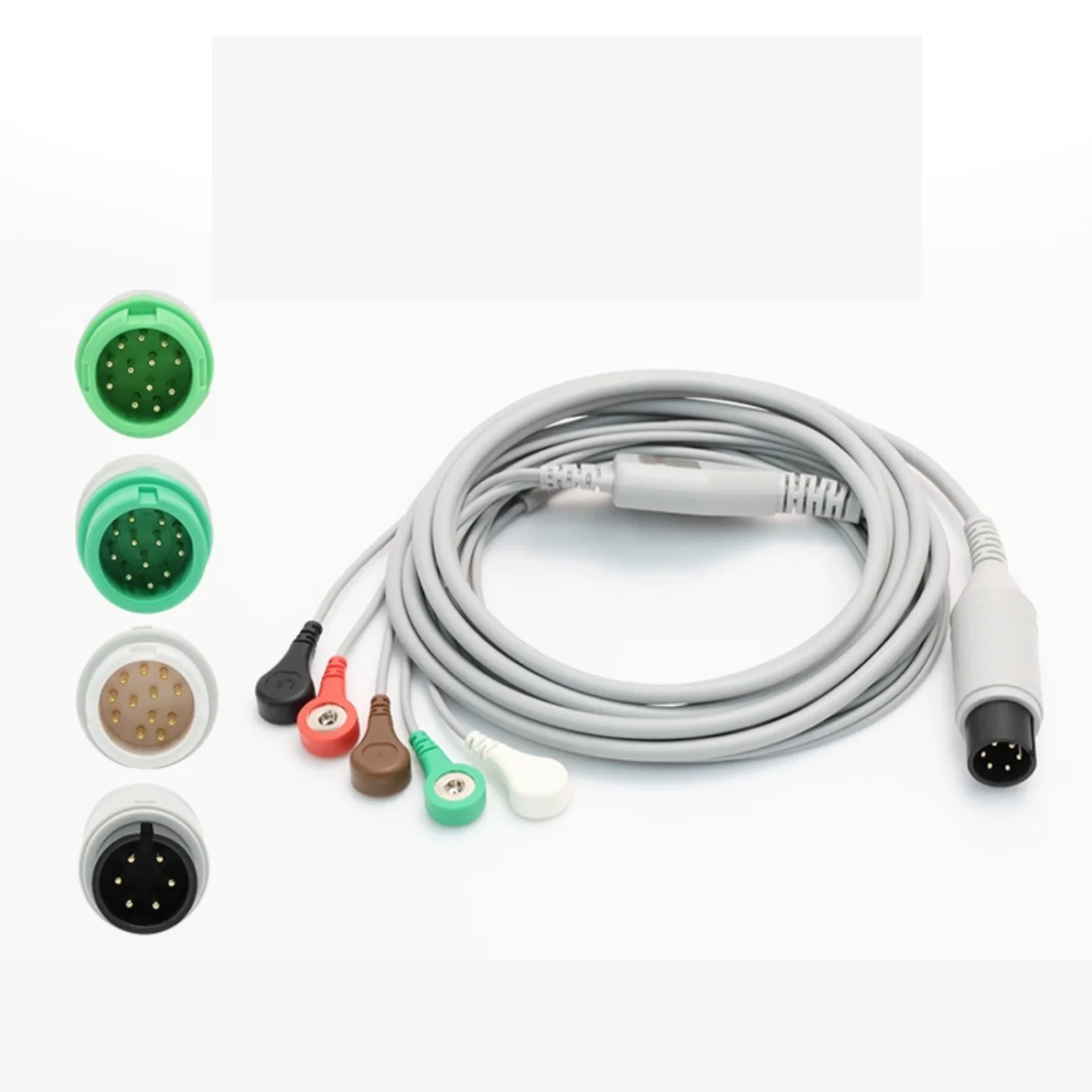 ECG Cable snap /clip 6-pin/12-pin 3-lead/5-lead for Minrday Edan