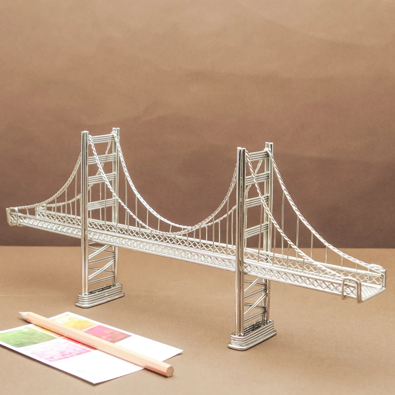 

FREE SHIPMENT J45 GOLDEN GATE BRIDGE STATUES/MODEL STAINLESS HAND-MADE ART CRAFTS WEDDING&BIRTHDAY&HOME&OFFICE&GIFT&PRESENT