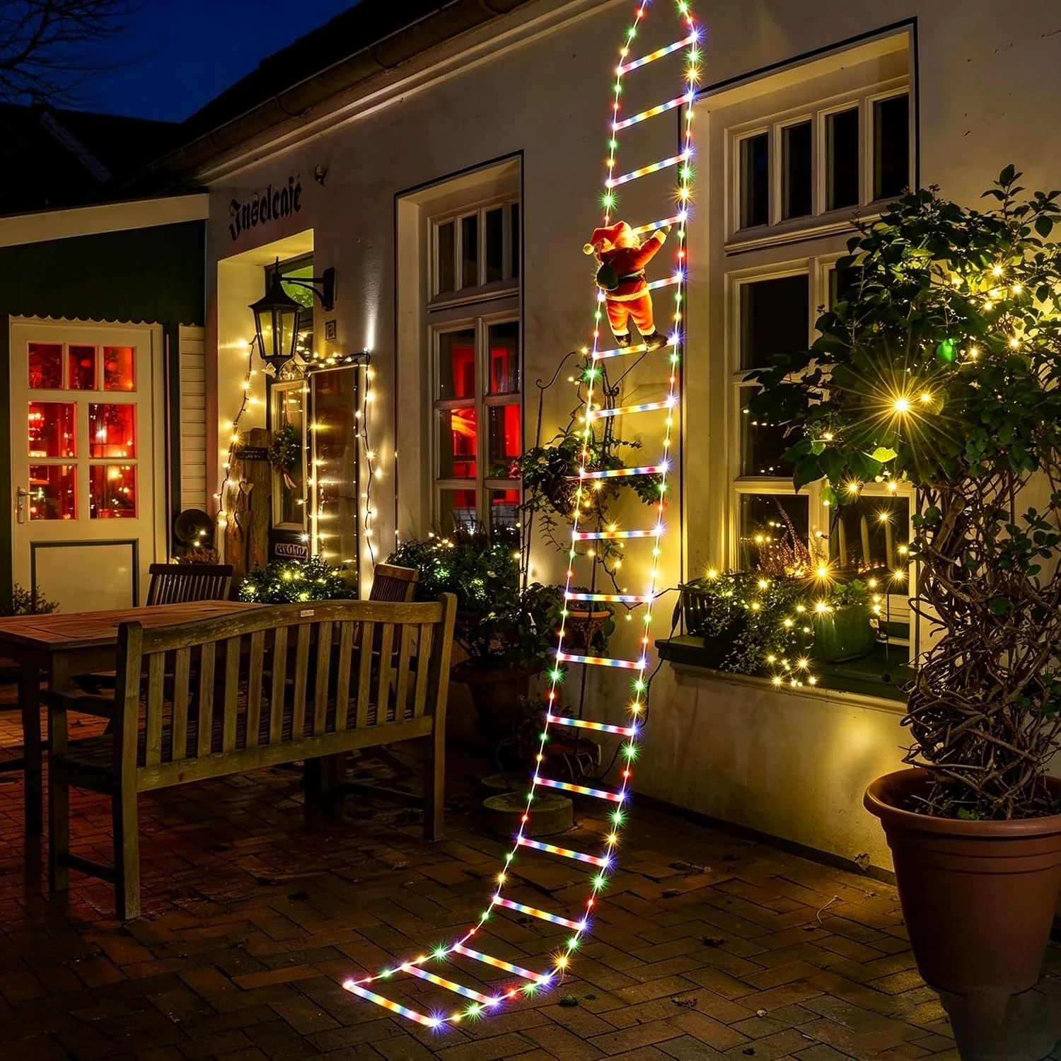 Wall Decor Lighting Tree - 1.6/2.8M Christmas Decoration LED Santa Claus