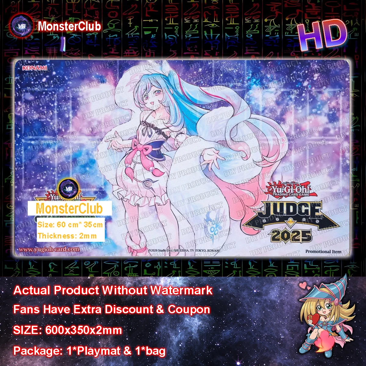 

YuGiOh Witchcrafter Madame Verre Playmat TCG DIY Pad Witchcrafter Madame Verre CCG Pad Trading Card Game Mat Mousepad Free Bag