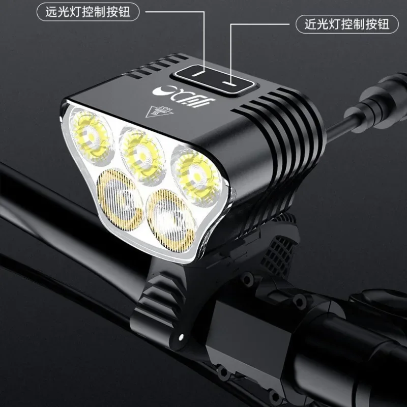 Bicycle light 5000 lumens USB charging strong light waterproof