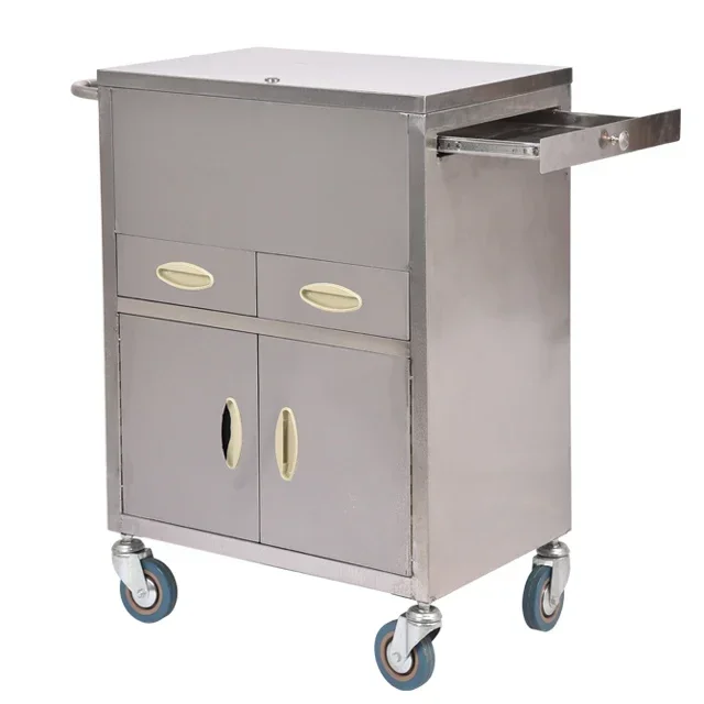Wholesale Customizable Hospital Medicine Stainless Steel Dressing Trolley