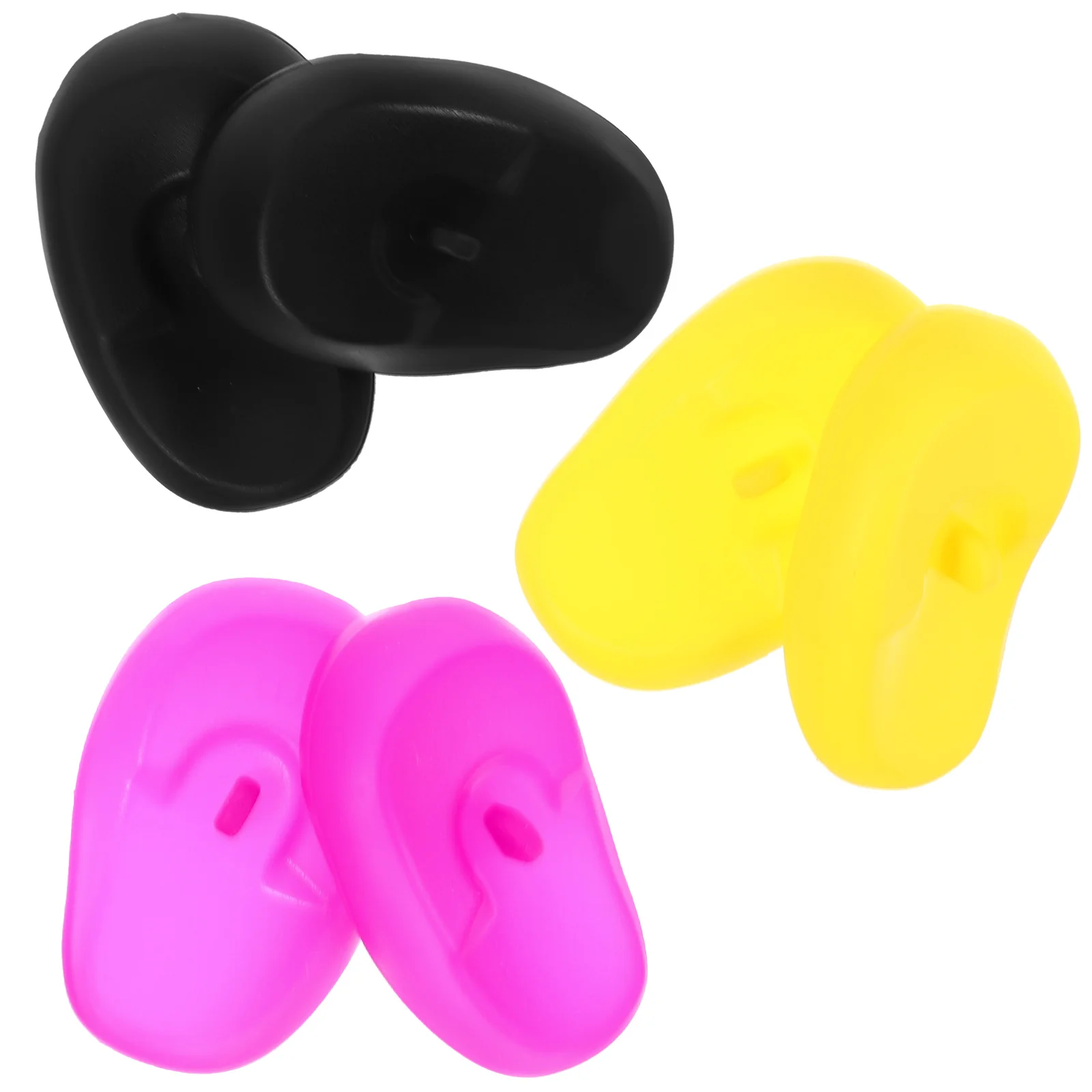 

3 Pairs Reusable Silicone Ear Covers for Hair Dye Protect Ears from Water Oil Treatment Salon Use Lightweight Practical Anti