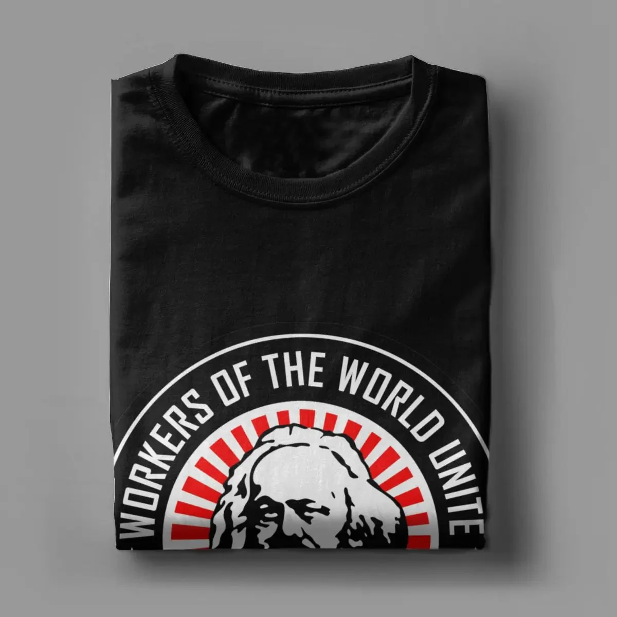 Karl Marx Workers Unite T Shirts for Men Cotton T-Shirts Communism Marxism Socialism Tees Short Sleeve Clothing Harajuku