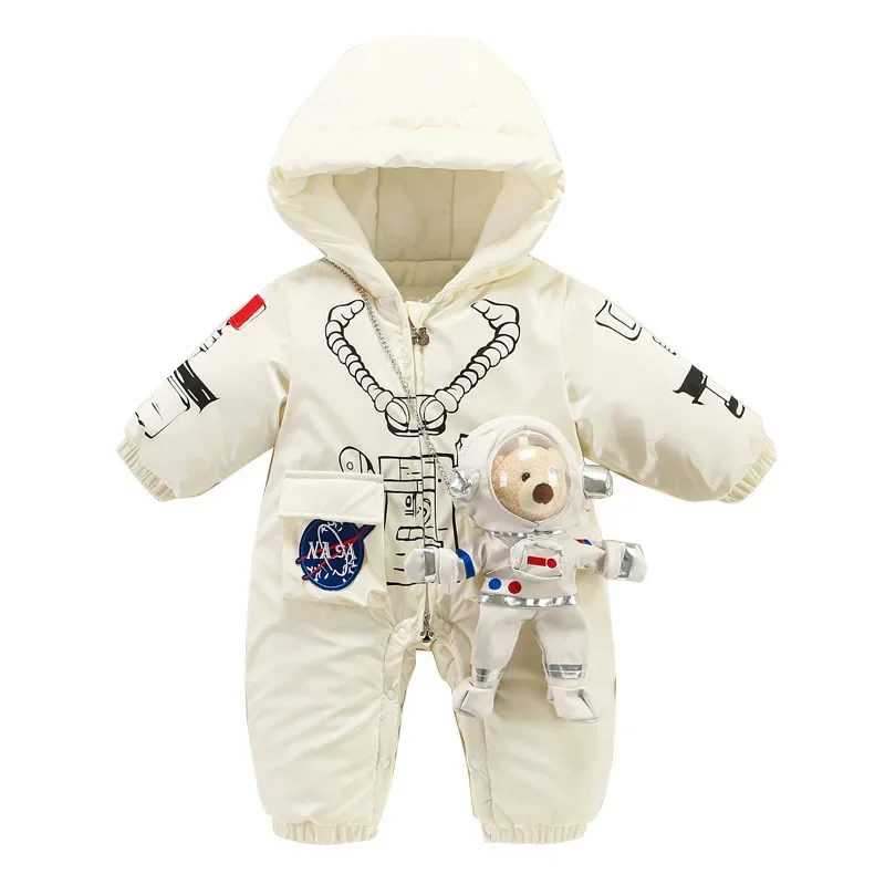 Space Suit for Baby Outdoor Jumpsuit Hooded Winter Clothes for Newborn Cute Astronaut Look Bodysuit & One Piece 5-day Shipping