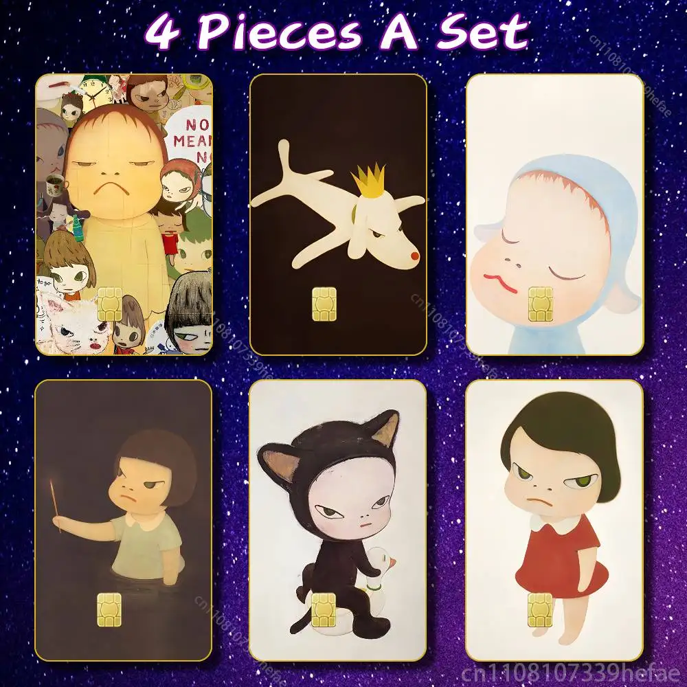 

Art Y-Yoshitomo Nara Skin HD Stickers Game Card Decal Scratch-resistant For Credit Debit Card Small Large Chip