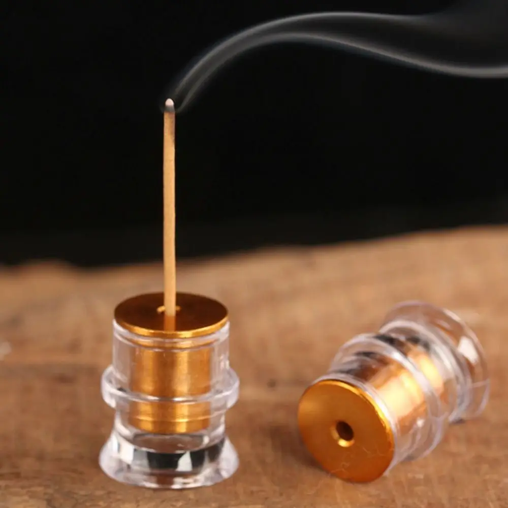 

Simple Acrylic Incense Stick Tube Transparent with Detachable Airtight Lid Joss Stick Storage Tube Incense Holder