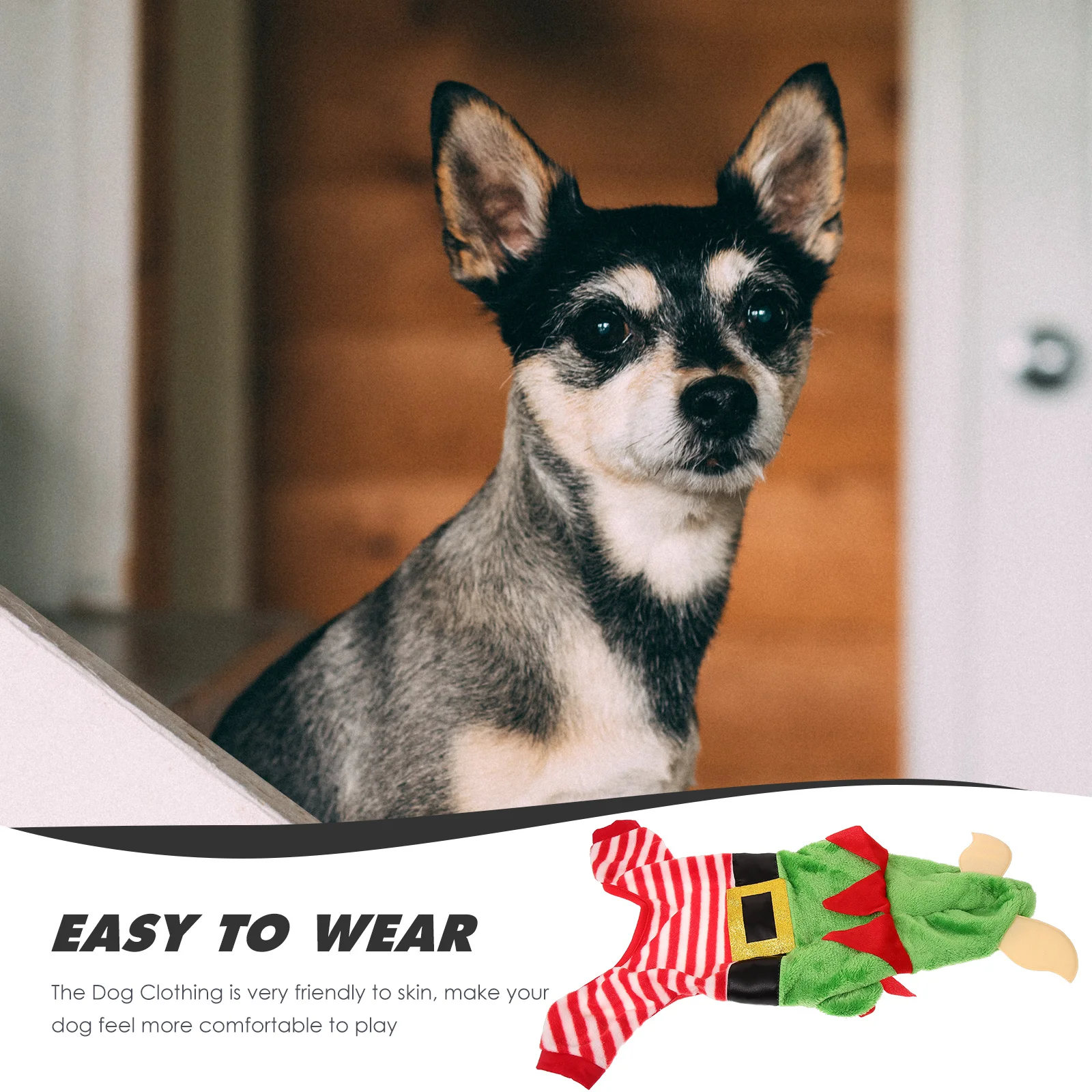 

Dog Clothes Christmas Small Winter Pet Outfit Flannel Comfortable Puppy Clothing