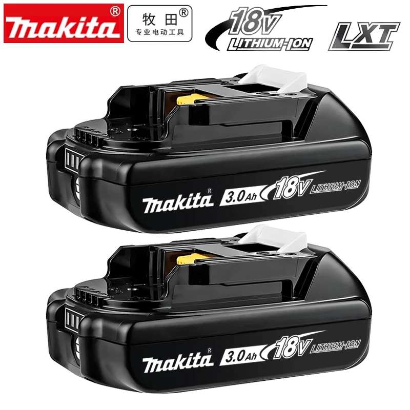 100% Genuine Makita 18V 3.0Ah Lithium Battery For Makita 18V Battery Power Tools Li-ion Replacement LXT BL1825 BL1820 BL1830B