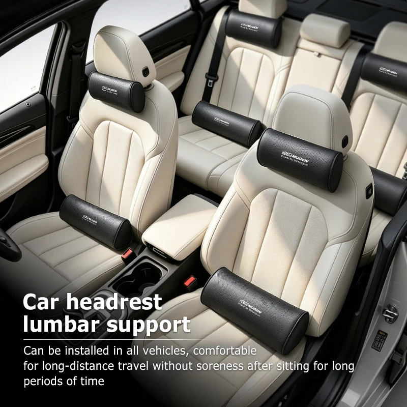 Car Headrest Neck Pillow Auto Neck Cushion Memory Foam For Honda Mugen Power Accord Civic vezel Crv City Jazz Hrv view 2