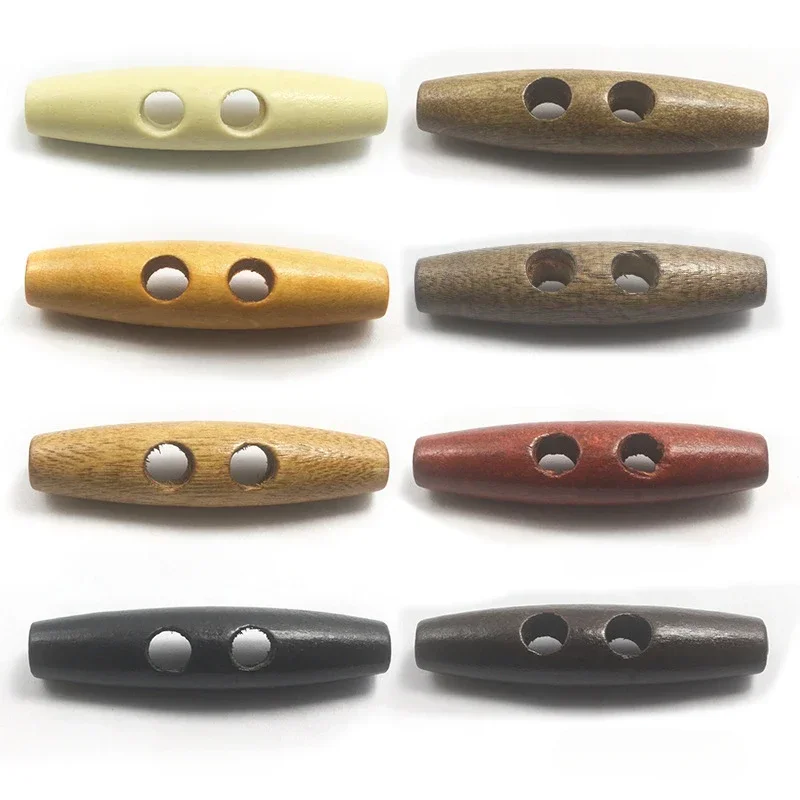 30/50pcs 30 มม.ไม้สลับ 2 หลุมเสื้อปุ่มสําหรับเสื้อผ้าเย็บหัตถกรรม DIY เสื้อแจ็คเก็ต Blazer เย็บอุปกรณ์เสริมปุ่ม