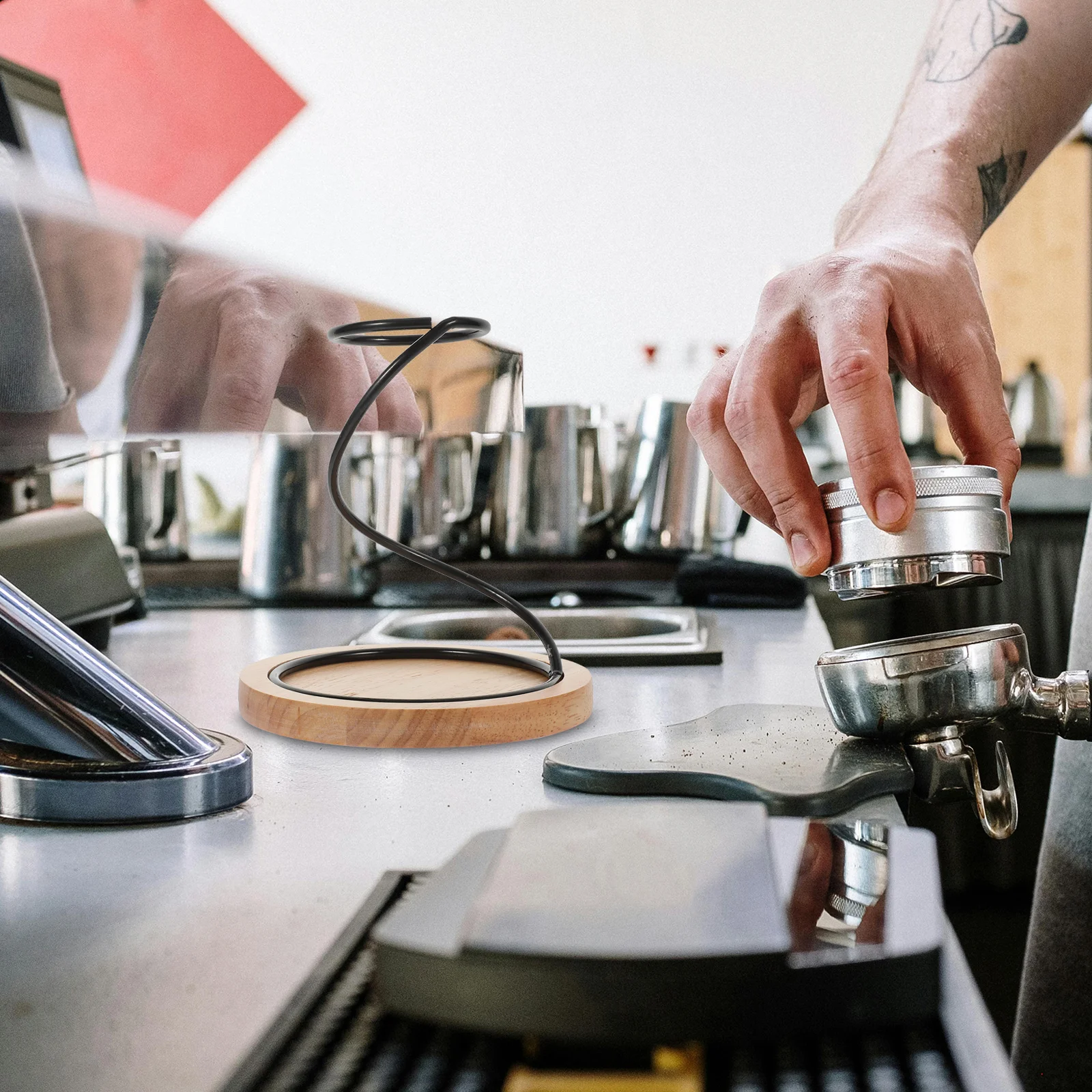 

1pc Hand Brew Stand Rack for Filter Cups with Round Hole Support Lightweight Practical at Home Office Bars Cafe