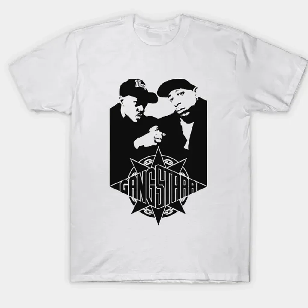 Gang Starr hip hop T-shirt short sleeve S-5Xl white shirt All sizes 1F399