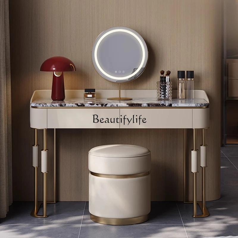 

Light luxury dresser marble Italian fashion furniture high-end simple makeup table