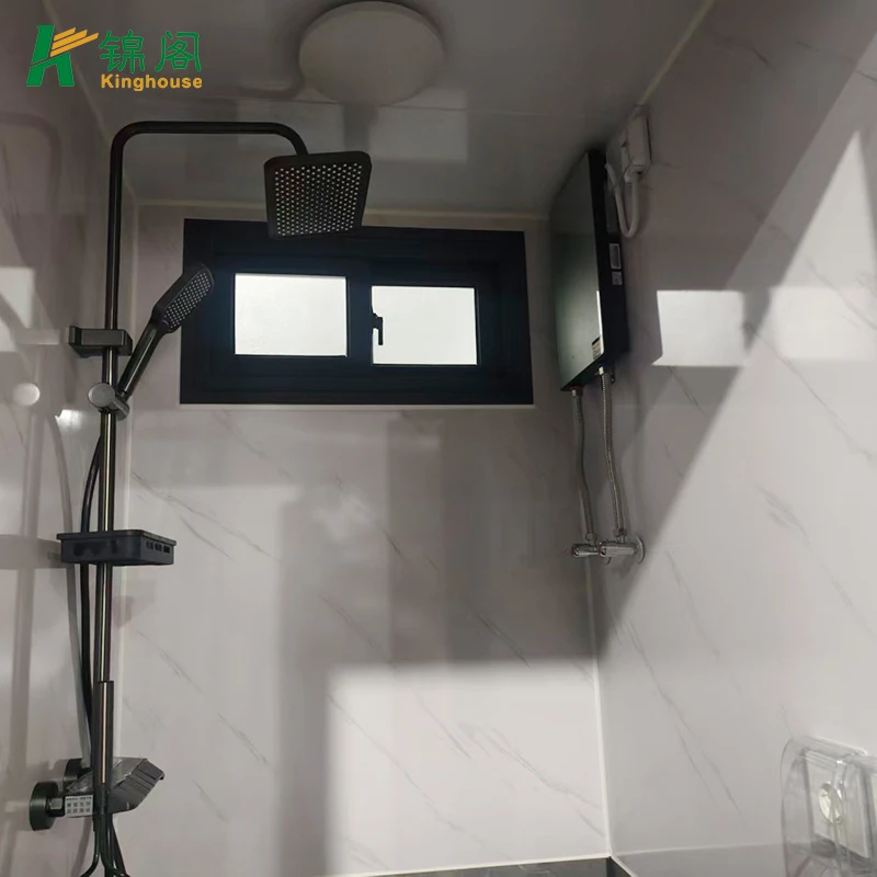 Portable Mobile Shower Unit Luxury Outdoor One Piece Shower Cabin With Built In Sink For Sale