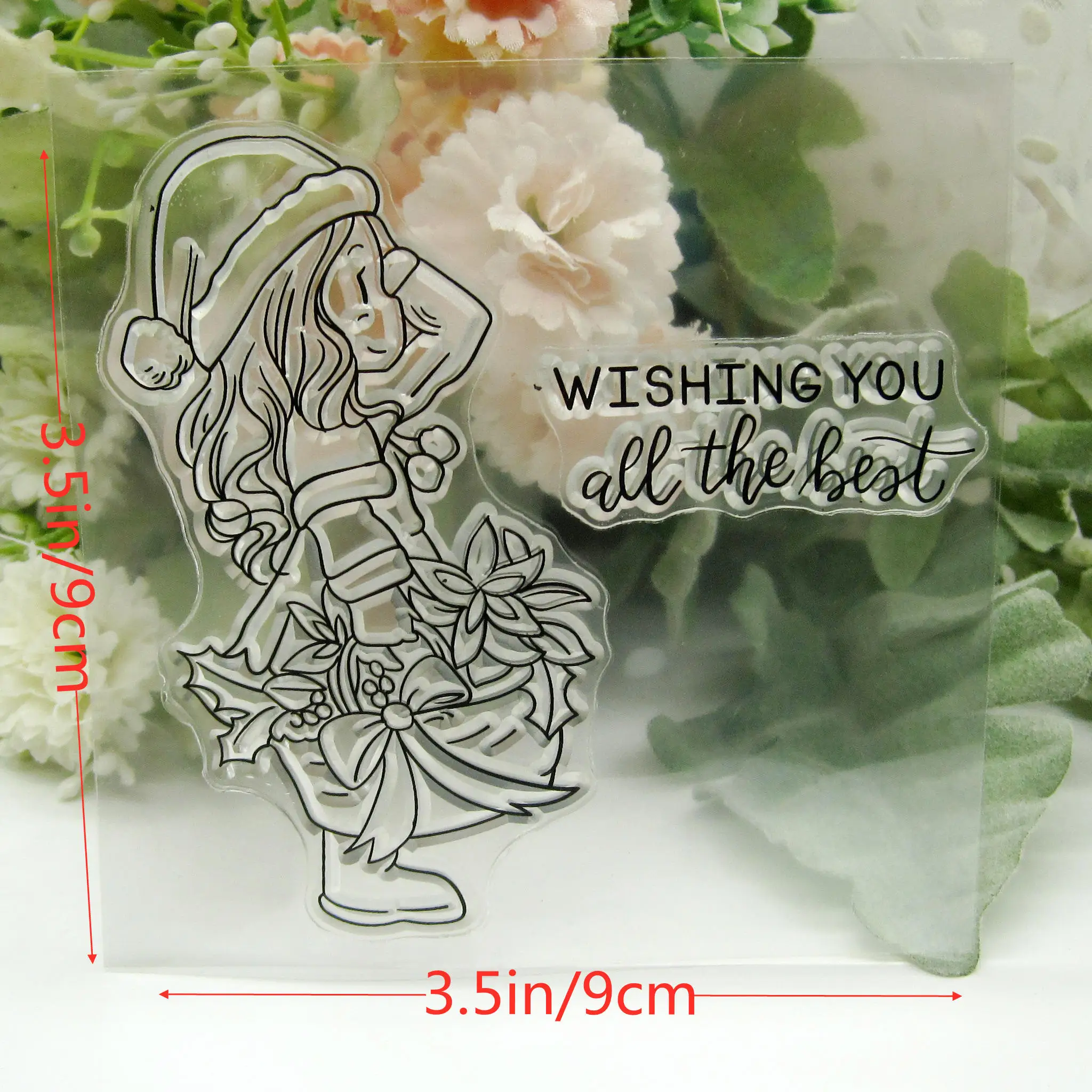 CustomClearGirl Transparent Silicone Rubber Stamp And Metal Die Sheet Cling Scrapbooking DIY Cute Pattern Photo Album