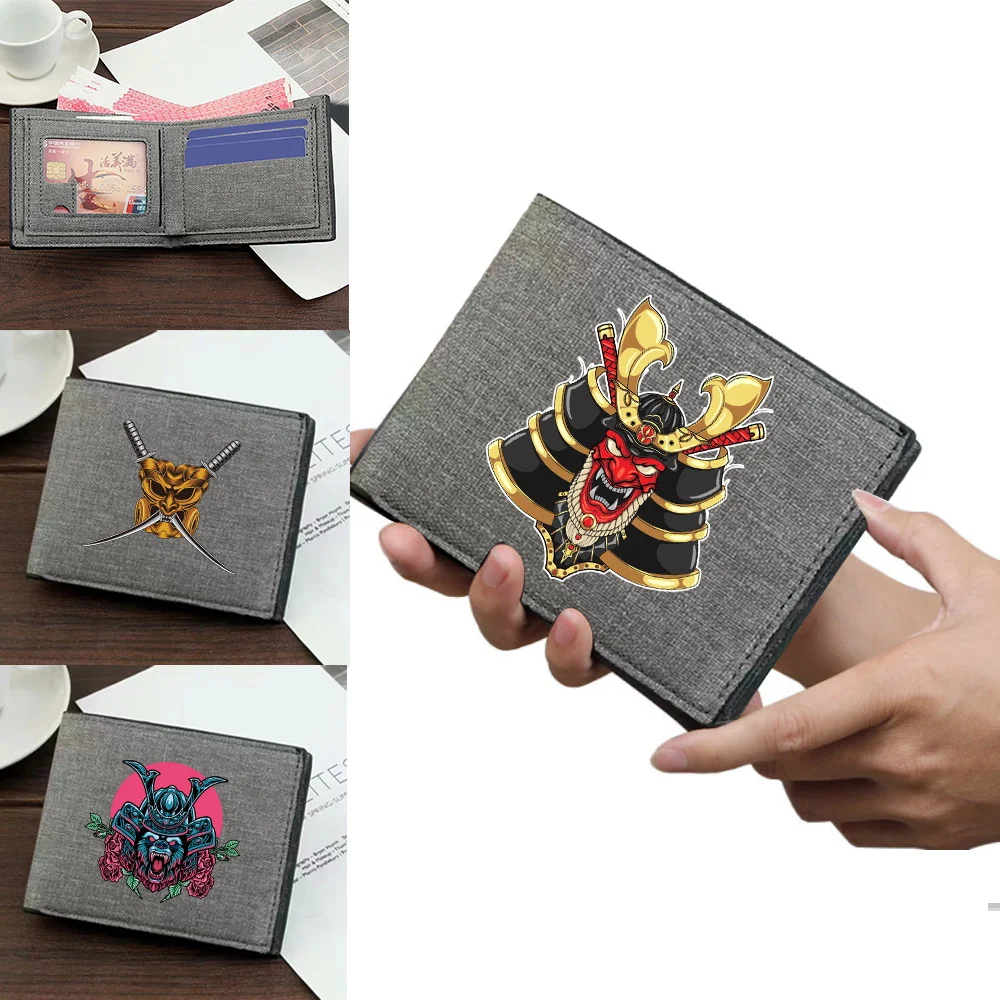 2025 nuevo bolsillo monedero de moda tarjetero de identificación serie Monster plegable Clip para dinero tarjeta bancaria monedero de almacenamiento gris