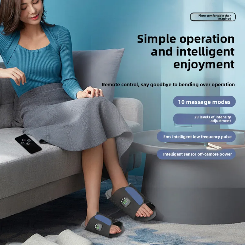 

EMS Foot Massage Pad Micro Current Foot Therapy Machine Charging Portable Pulse Massage Shoes Sole Massager