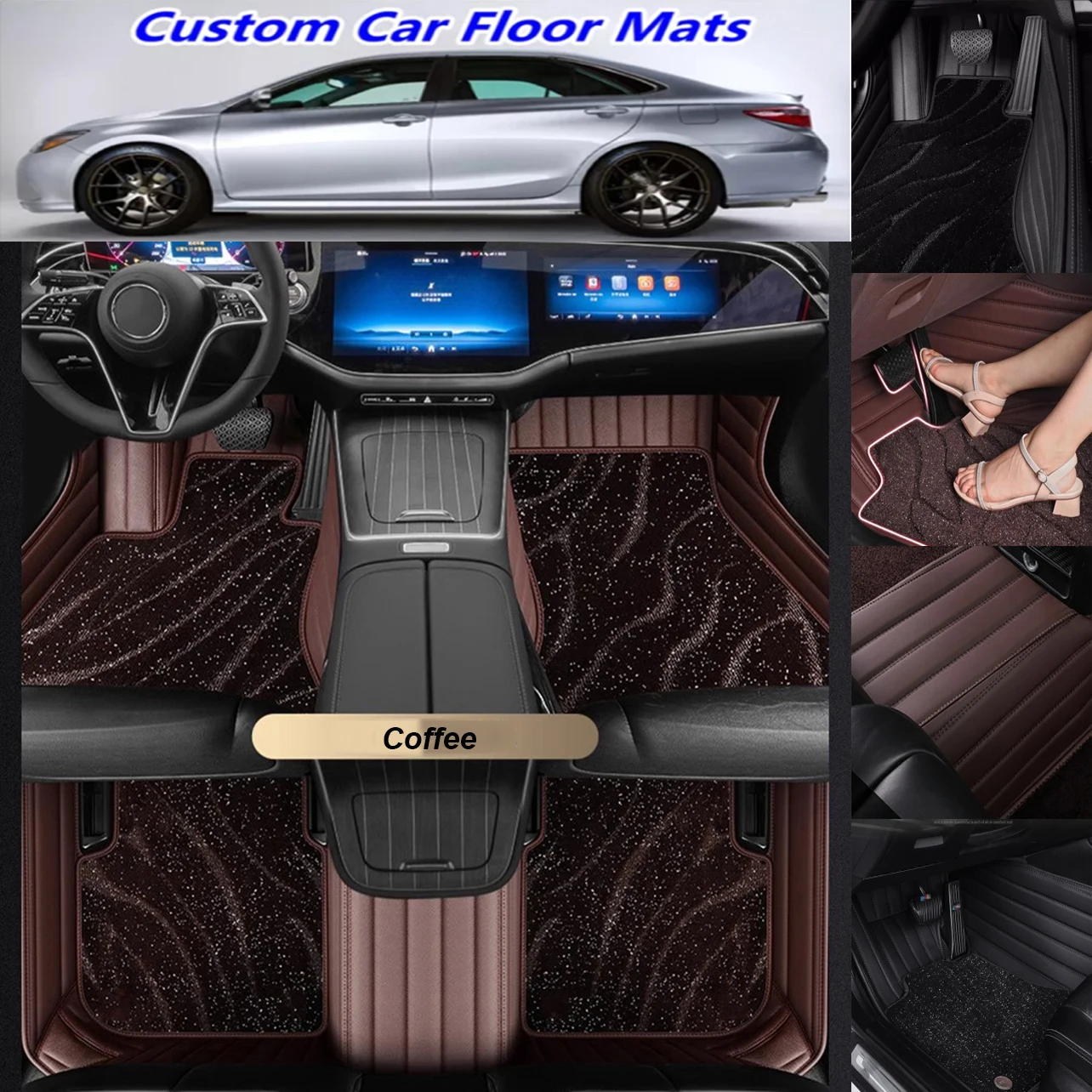 

5D автомобильные коврики на заказ для Suzuki SX4, автомобильные ковры, двухслойное одеяло для ног, аксессуары, вкладыши