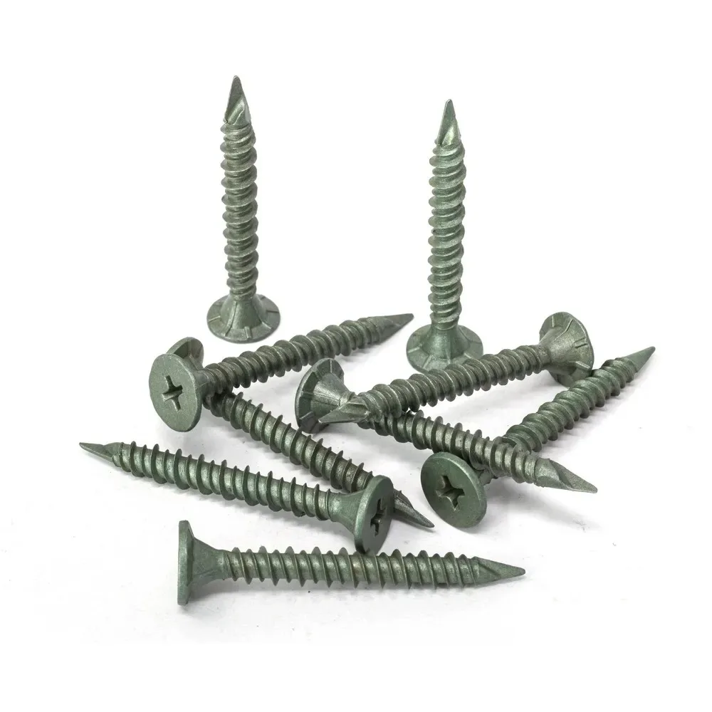 Flat Phillips Concrete Screw Anchor With Drill Bit For Anchoring To Masonry Flat Ruspert-coated High-low Thread Self