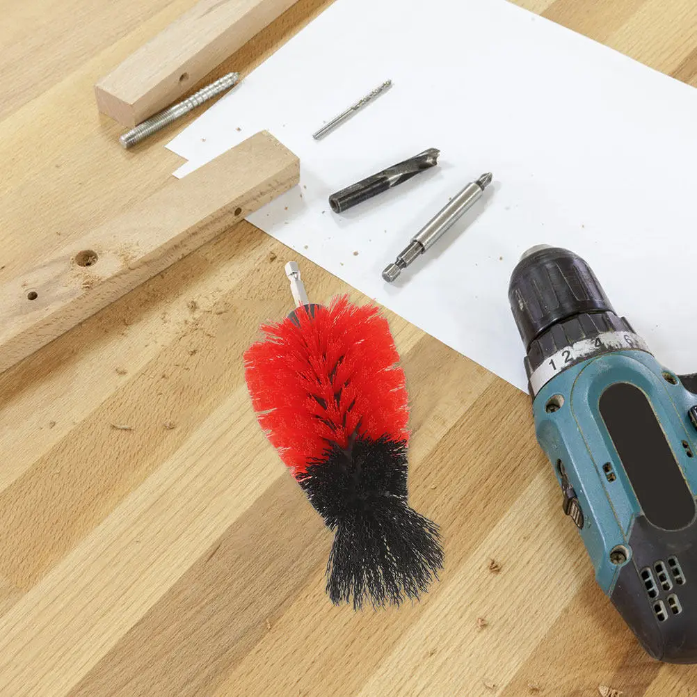 

Насадки-щетки для дрели: сверхпрочные, со стальным сердечником и полипропиленовой щетиной, для чистки, зачистки, полировки плитки, колес, ванн