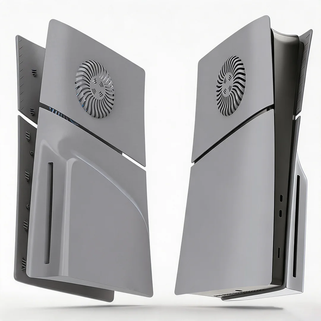 For PS5 Slim Disc Edition Anti-Scratch Faceplate Matte Shell With Cooling Vent For 30th Anniversary Style ABS Hard Case
