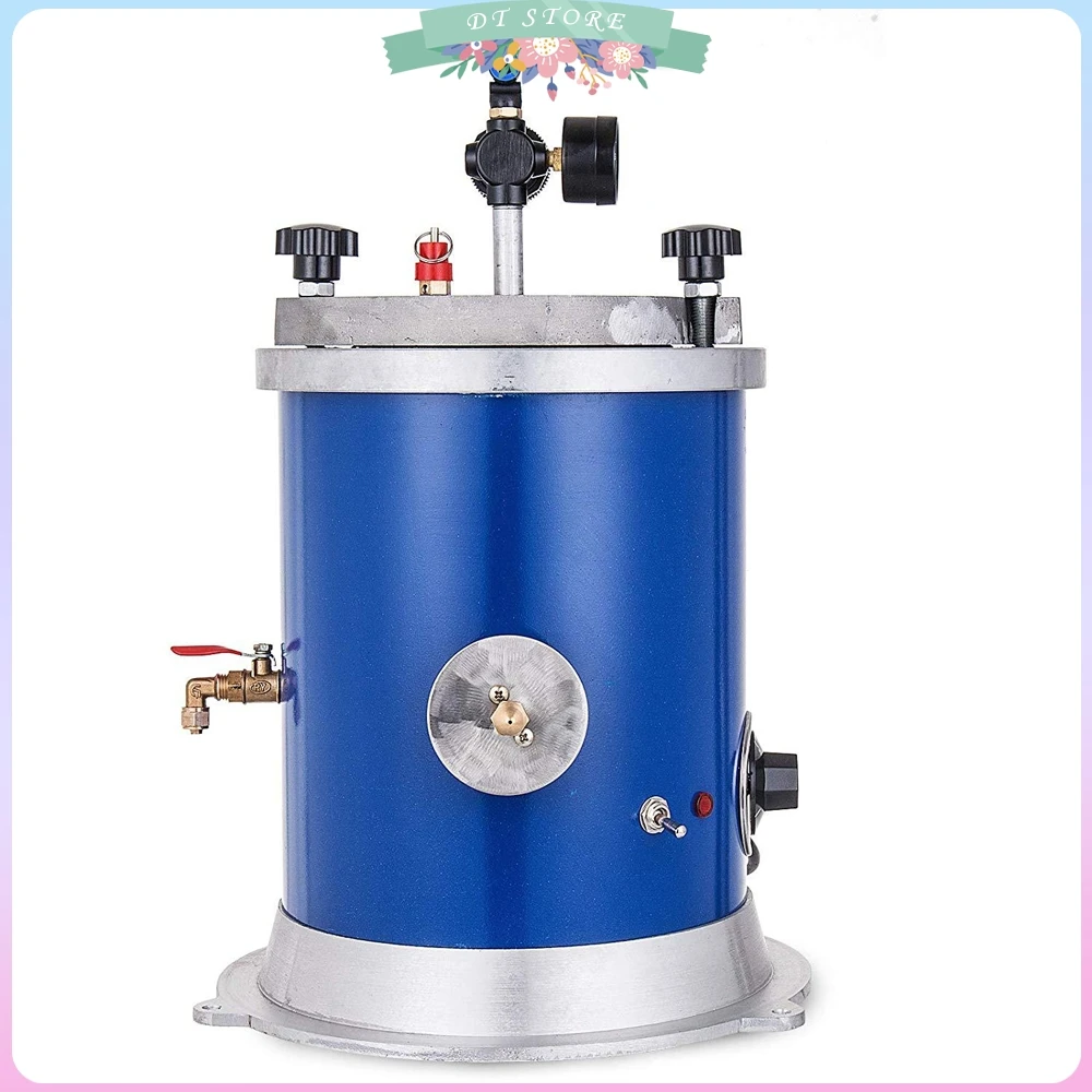 Wax Injector 5.5LB Tank Wax Injection Machine for Jewelry 500W Wax Casting Machine with Double Nozzle for Wax Injection