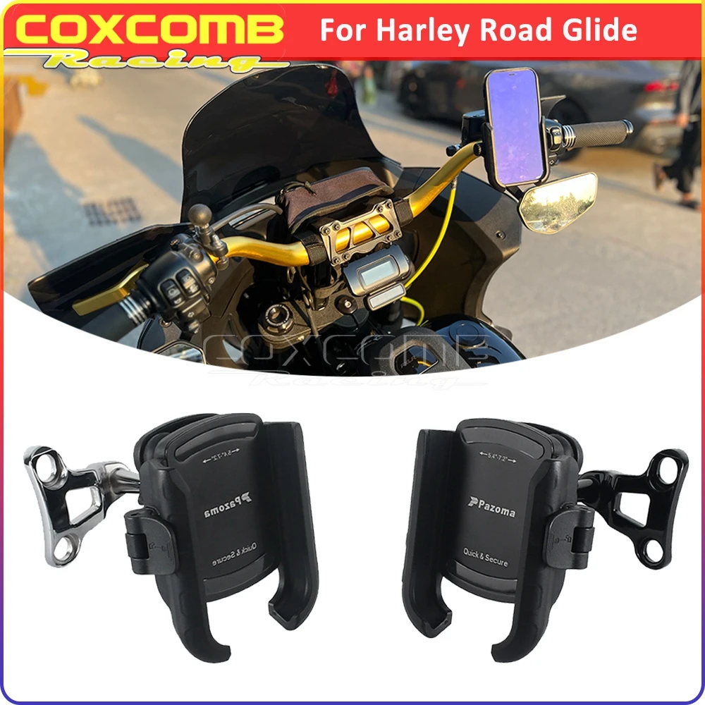 

For Harley Touring Road Glide FLTRXSE Ultra FLTRUSE Limited FLTRKSE Motorcycle Bicycle Cellphone Stand Mount GPS Support Bracket