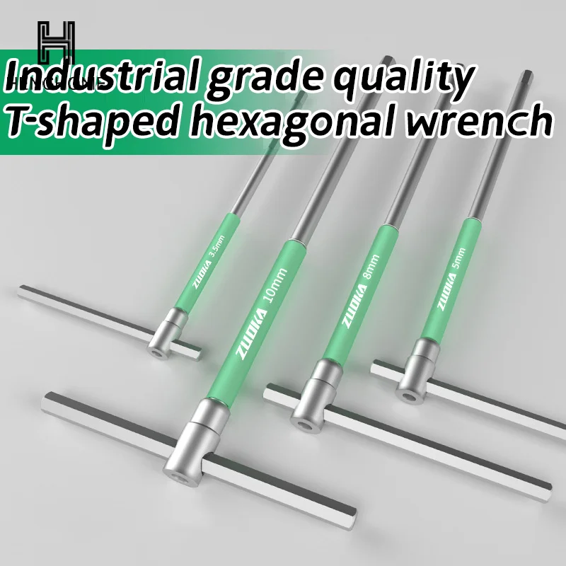 1PCS T/L 2/2.5/3/4/5/6/8/10mm Torx Screwdriver T Type Allen Hex Wrench Chrome T-shaped Hand Tool Extended T-Socket Wrench