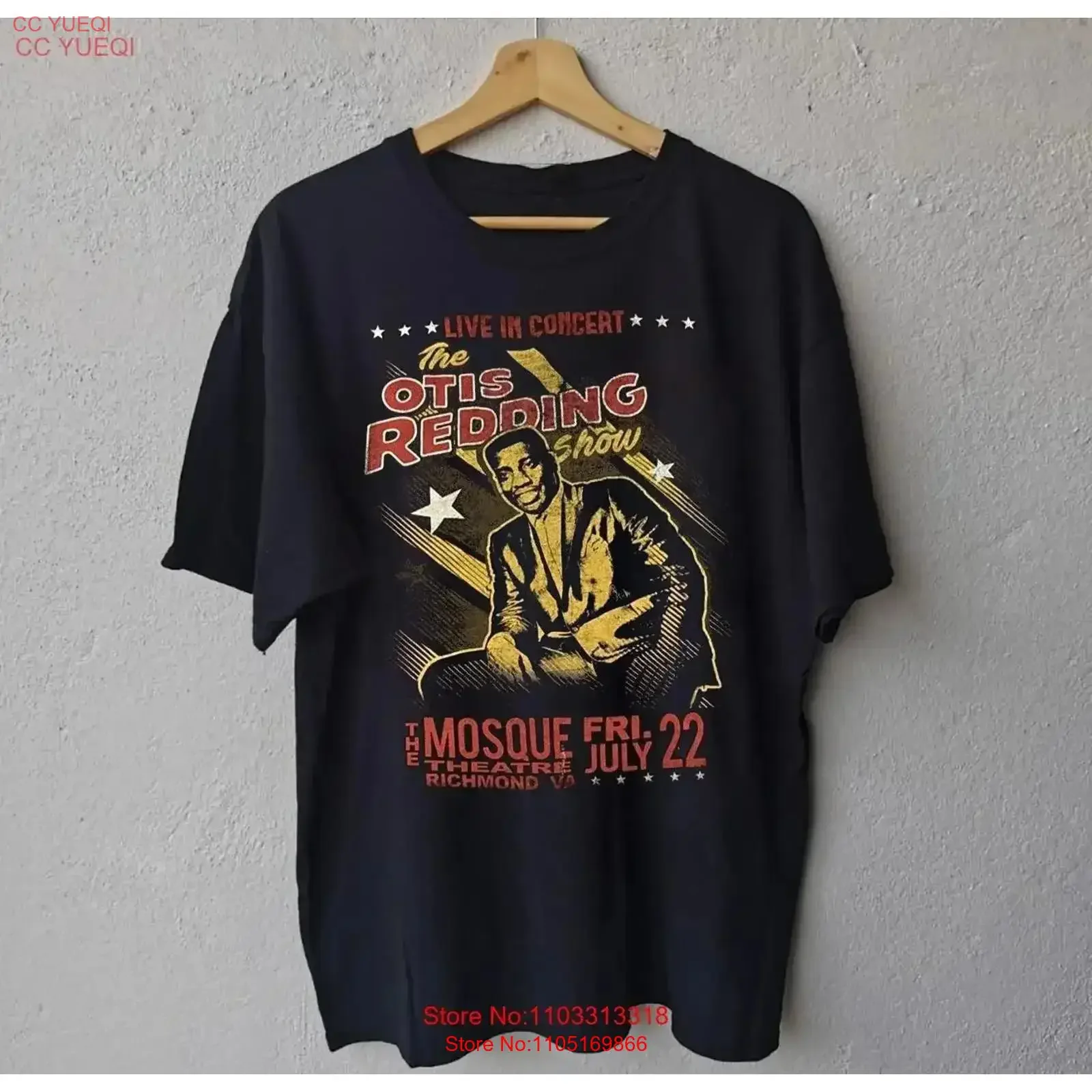 Otis Redding Live In Concert camiseta todas las tallas 8D535 vintage lavado moda Top para uso diario transpirable elegante vintage